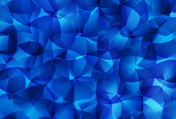 Obraz premium Light BLUE vector polygonal background.