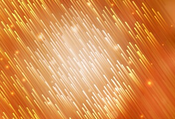 Light Orange vector background with straight lines.