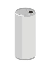 Thin drink can simple illustration.
