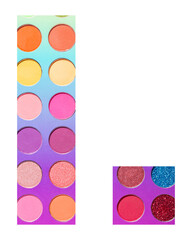 Alphabet letter l, with colorful circles background