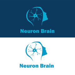 Brain neuron symbol, logo icon