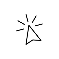 Click icon vector. pointer arrow icon. cursor icon vector
