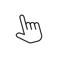 Hand click icon vector. pointer icon vector. hand cursor icon vector