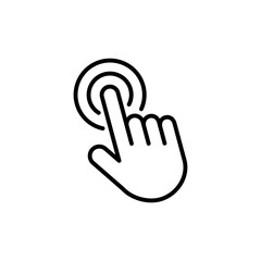 Hand click icon vector. pointer icon vector. hand cursor icon vector