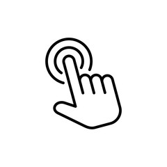 Hand click icon vector. pointer icon vector. hand cursor icon vector