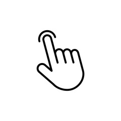 Obraz premium Hand click icon vector. pointer icon vector. hand cursor icon vector