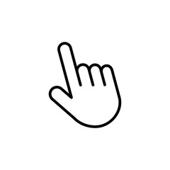 Hand click icon vector. pointer icon vector. hand cursor icon vector