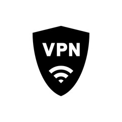 VPN icon vector. web security symbol. privacy data protection.