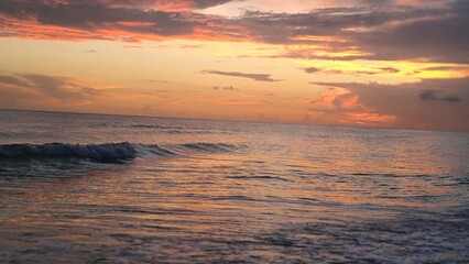 sunset over the sea