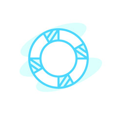 Illustration Vector Graphic of Lifebuoy icon