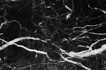 White patterned detailed of black Marquina marble pattern texture for interior, product and other design. abstract dark background.