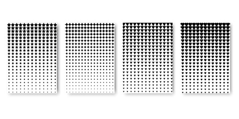 white figures black background for textile design. Dot background. Geometric texture background. Vector illustration. Stock image.