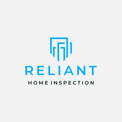 simple and modern building home logo design template