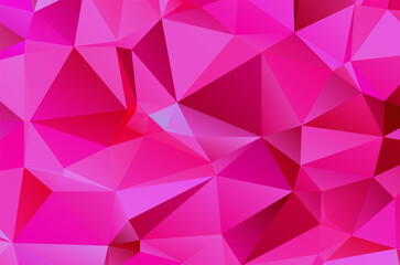 Colorful purple vivid polygonal triangular background pattern