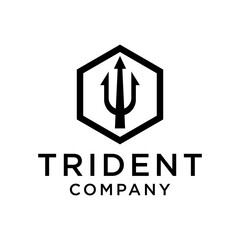 Trident vector logo design inspiration