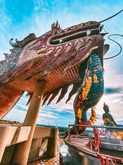 Dragon temple Wat Samphran in Nakhon Pathom, Thailand