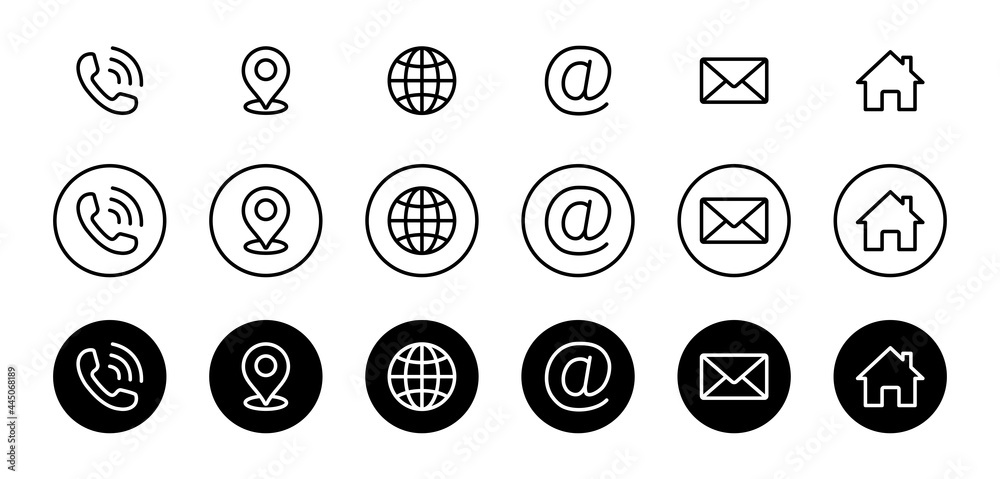 Wall mural web icon set. website set icon vector