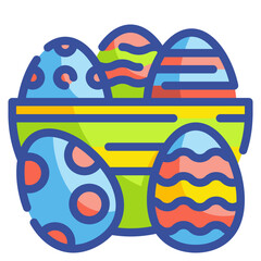 easter line icon