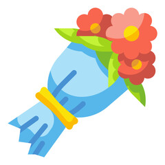 bouquet flat icon