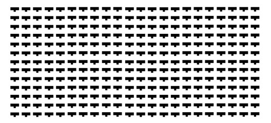 Peg board with curly holes. White rectangle peg board perforated texture background for working bench tools. Vector illustration.