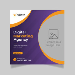 Digital Marketing Social Media Post Template