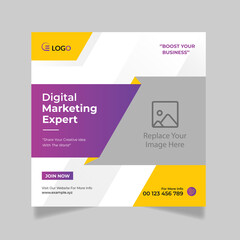 Digital Marketing Social Media Post Template