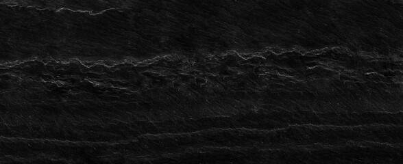 Panorama black lined marble stone texture background, Mountain close-up. Distressed backdrop.