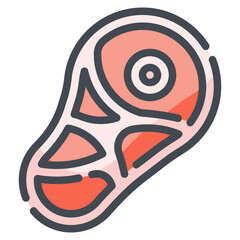 meat line icon