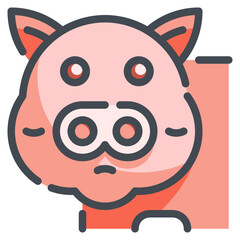 pork line icon