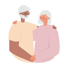 Obraz premium eldery grandparents design