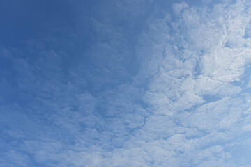 Blue sky and white clouds for background