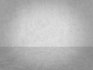 empty gray interior with concrete wall