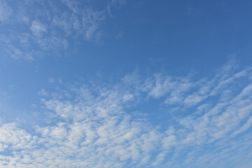 Blue sky and white clouds for background