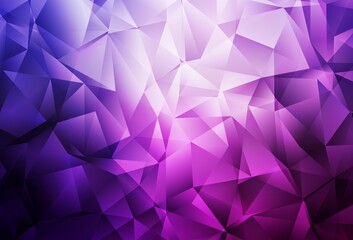 Light Purple, Pink vector abstract polygonal background.