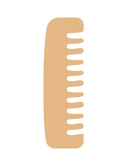 wooden hairbrush illustration