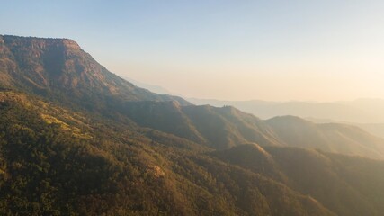 the view from the top of mountain