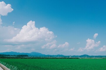 The sky from Hanok