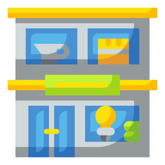 household store flat icon