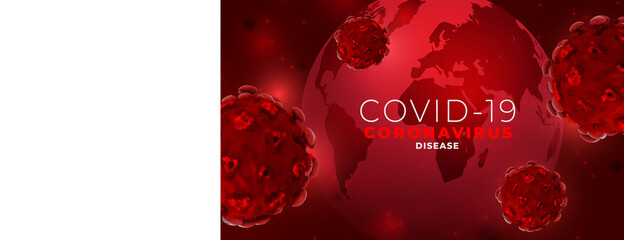 Coronavirus 2019-nCoV spreads around the world. Coronavirus disease COVID-19 infection medical with typography and copy space. virus corona virus disease 3d illustration india world. Vector EPS10.