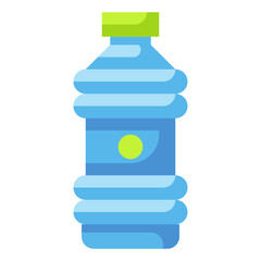 plastic bottle flat icon
