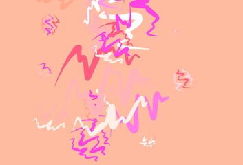 Light Pink, Yellow vector layout with bent lines.