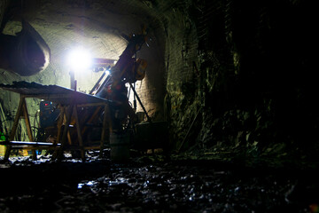 Drill Rig in Underground Mine