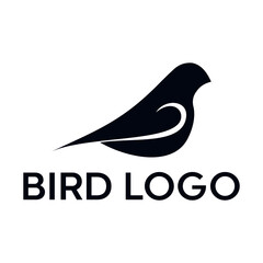 Luxury bird logo design vector