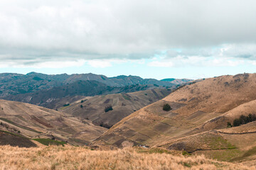 Andes, Ecuador, landscape with mountains