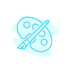 Illustration Vector graphic of Paint Brush icon. Fit for drawing, painting, design, education etc.