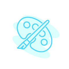 Illustration Vector graphic of Paint Brush icon. Fit for drawing, painting, design, education etc.