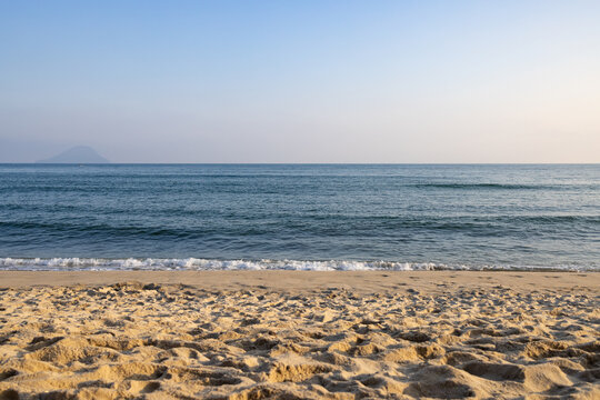 Linda paisagem da praia Barra do Una, litoral norte de S&atilde;o Paulo