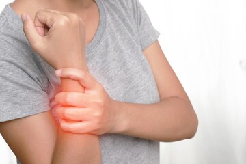 Women wrist from musculoskeletal inflammation, joints