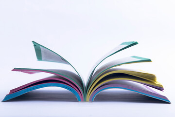 Opened the book