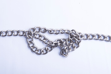 Chain of metal steel